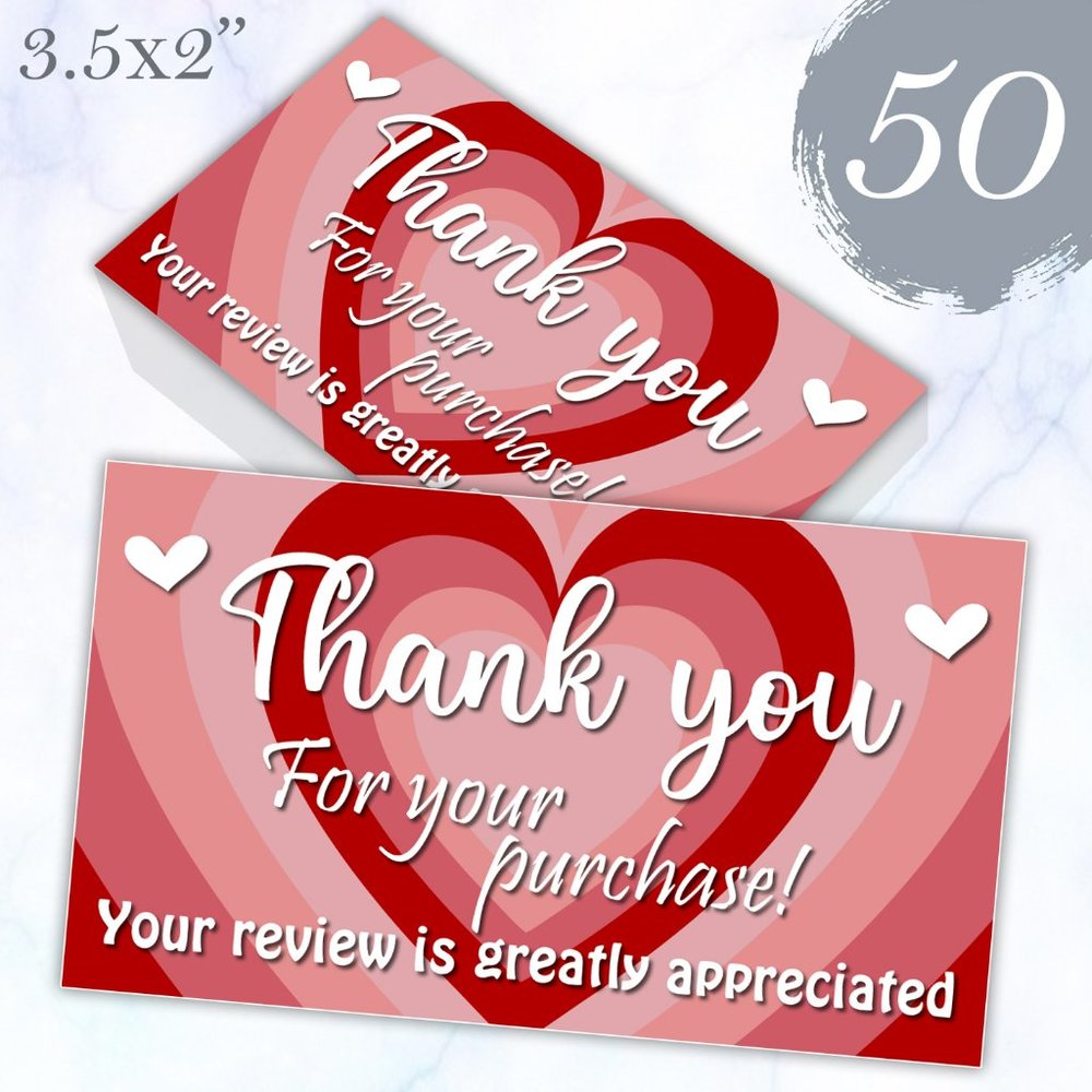 50 Thank You Cards